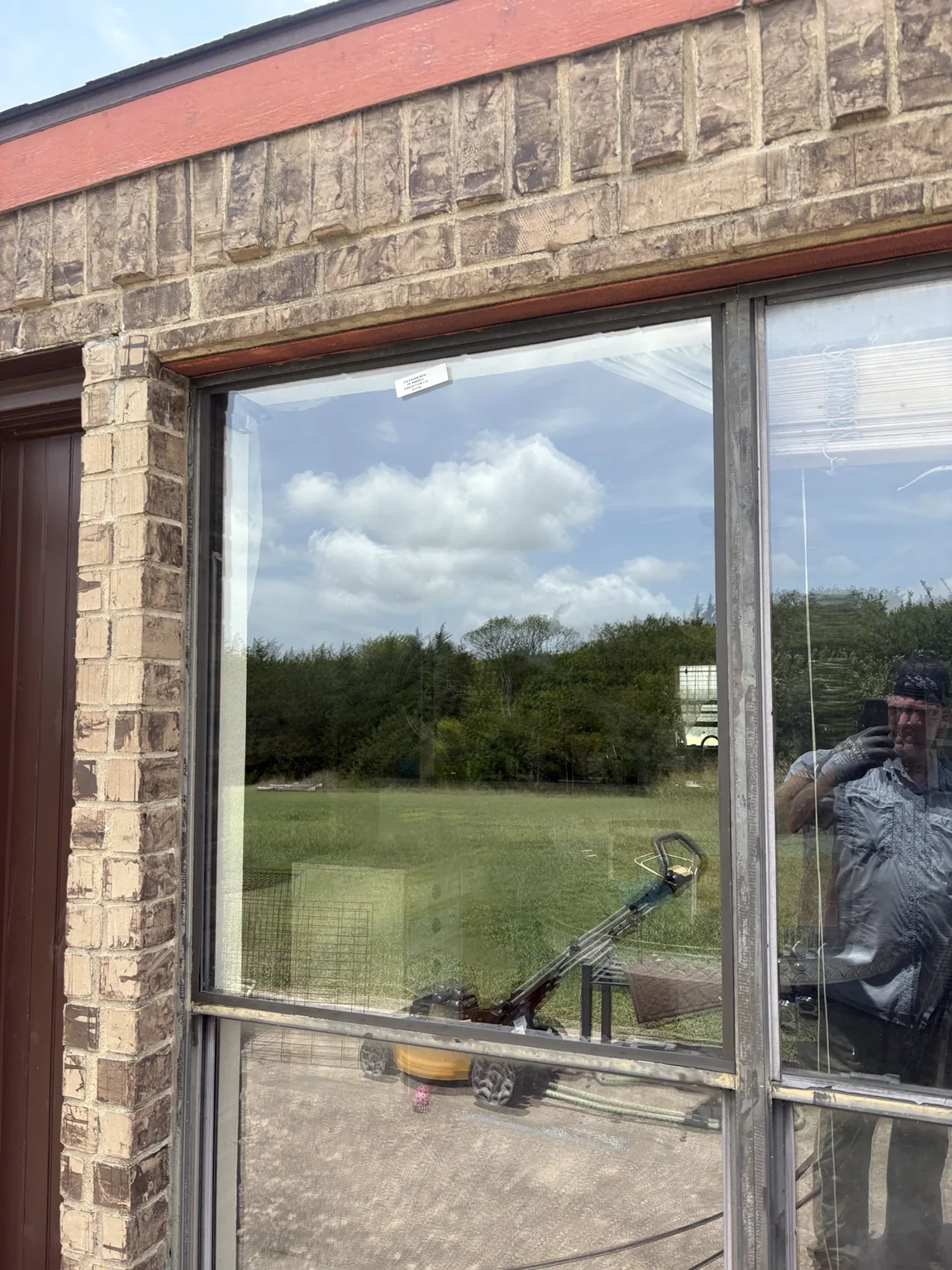 Window glass replacement completed by QuickFix Windows and Doors